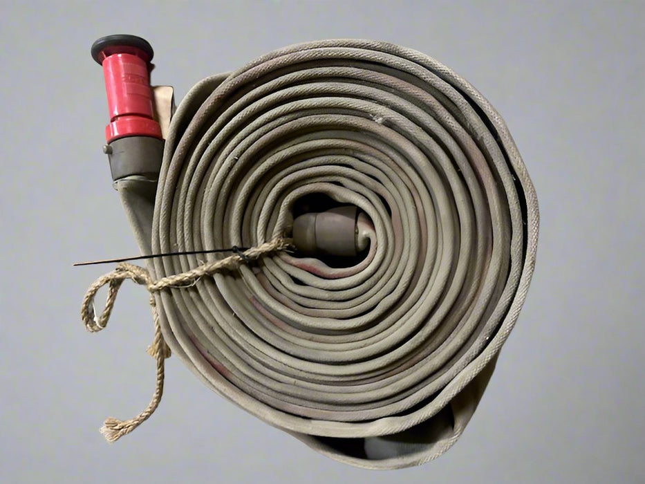 SUPERBLAZEFLEX 50 'L RUBBER LINED FIRE HOSE WITH HOSE NOZZLE AND HEAD - Bargains R Ours - #collection_name#