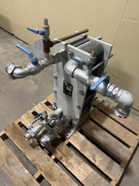 "VICARB" S.S HEAT EXCHANGE , S.S BALL VALVES 2 " D & 1 1/2" D PIPES - Bargains R Ours - #collection_name#