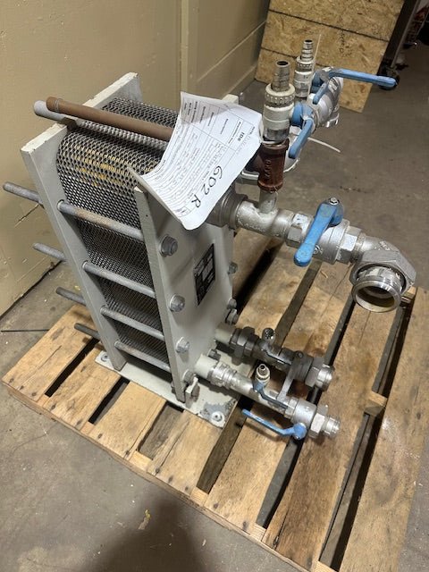 "VICARB" S.S HEAT EXCHANGE , S.S BALL VALVES 2 " D & 1 1/2" D PIPES - Bargains R Ours - #collection_name#