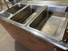 VOLLRATH 3 WELLS HOT FOOD BUFFET TABLE WITH LIGHTED SNEEZE GUARD ON CASTERS - Bargains R Ours - #collection_name#