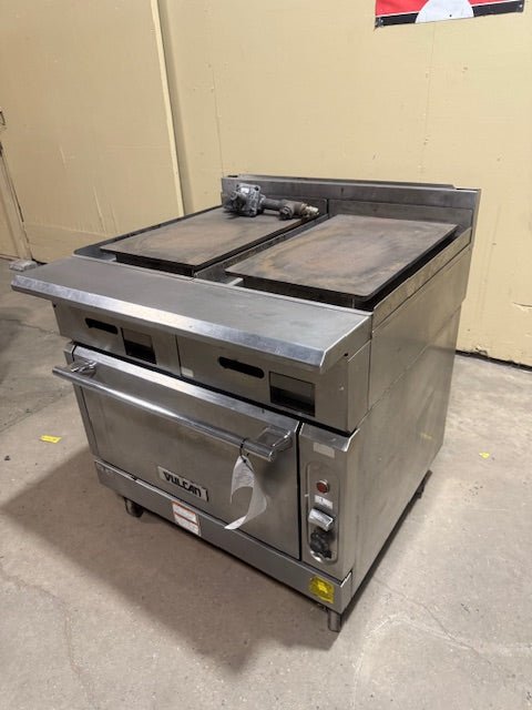 "VULCAN HD. COMMERCIAL FLAT TOP GRIDDLE/ HOT PLATE WITH CONVECTION OVEN - Bargains R Ours - #collection_name#