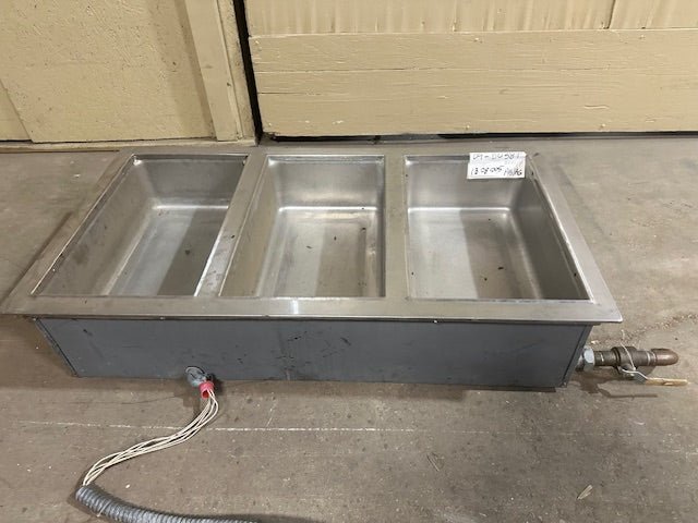 WELLS HEAVY DUTY COMMERCIAL STAINLESS STEEL 3 HOT WELLS DROP IN BUFFET INSERTS - Bargains R Ours - #collection_name#